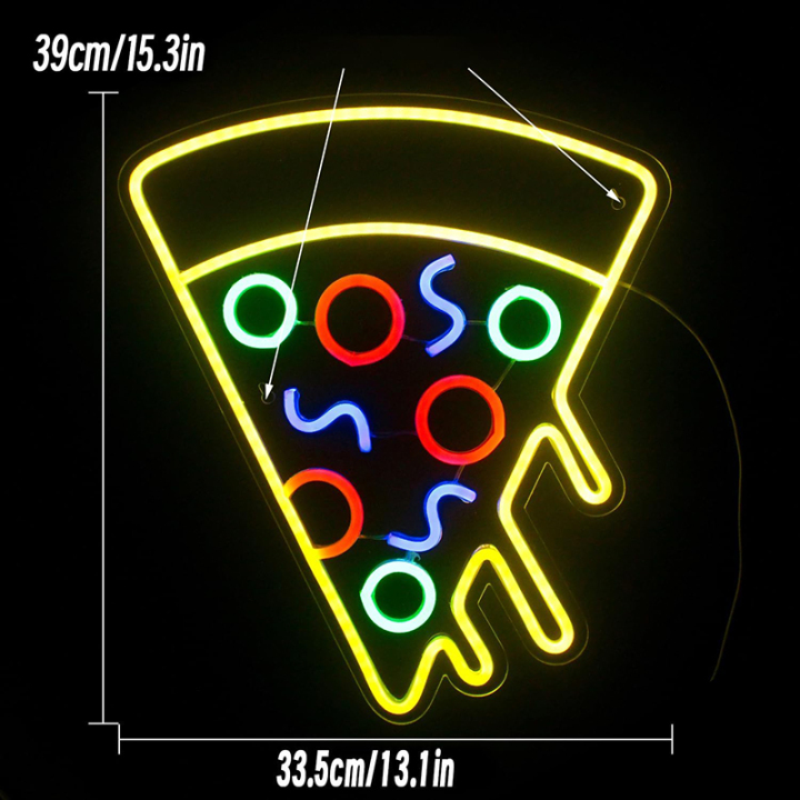 Pizza Neon Sign Personalized LED Neon Sign for Restaurant Food Shop